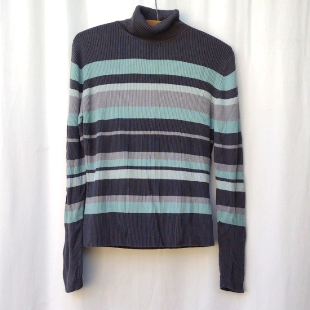 Hillard & Hanson Silk Blend Turtleneck L
